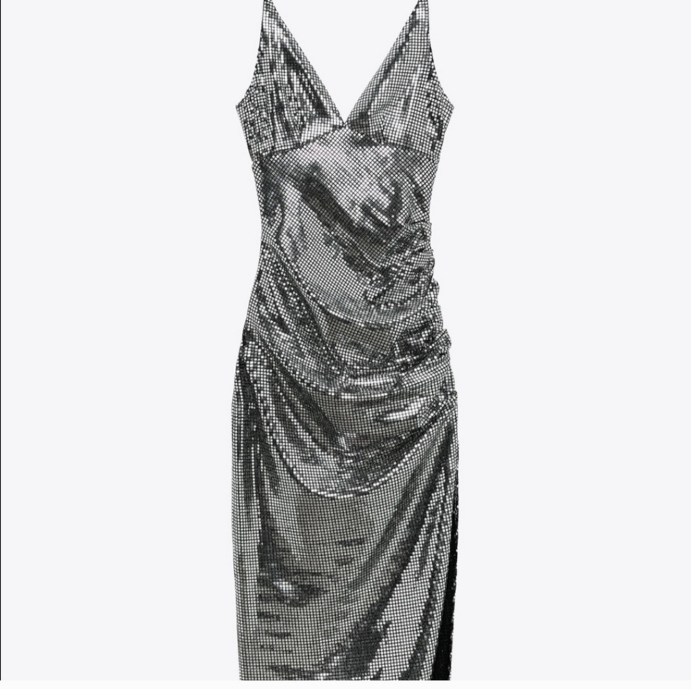 Zara Shimmer Midi dress